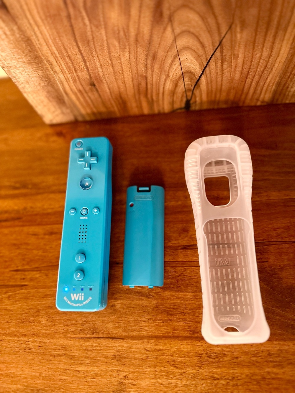 Nintendo Wii Official Wii Remote Motion Plus Blue OEM RVL-036 Tested Working